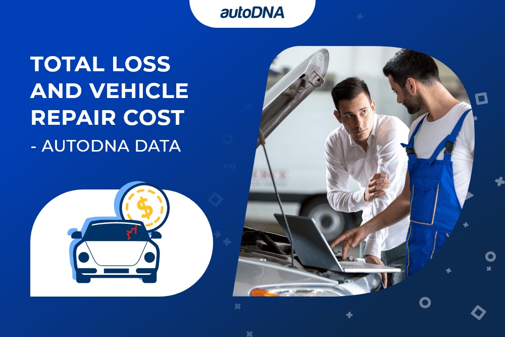 Total loss and vehicle repair cost – autoDNA data Total loss and vehicle repair cost- autoDNA data