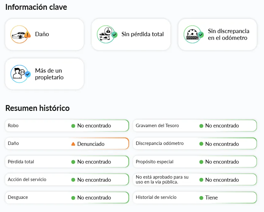 Información introductoria en el Informe de historial del vehículo de autoDNA Información introductoria en el Informe de historial del vehículo de autoDNA